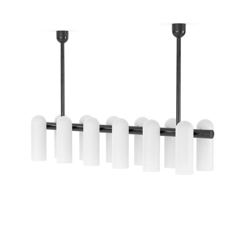 Odyssey 12 - Light Chandelier, Black Gunmetal