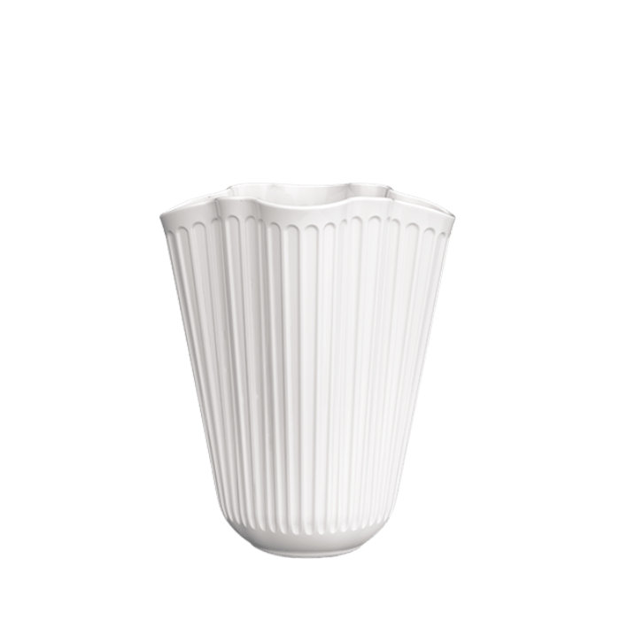 Unfold Vase, White, H: 6.5", 6'.10 x6'.50 x 5'.30