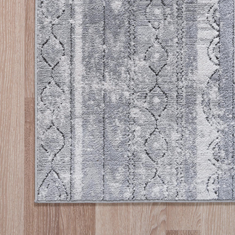 Tapis gris Longford, Tapis de couloir 2 pi 2 po x 12 pi