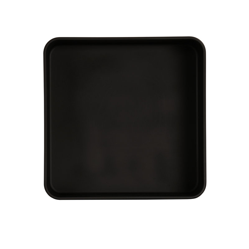 Plateau en mélamine Cal-Mil Hudson, Noir, H 3 po x l 12 po x P 12 po