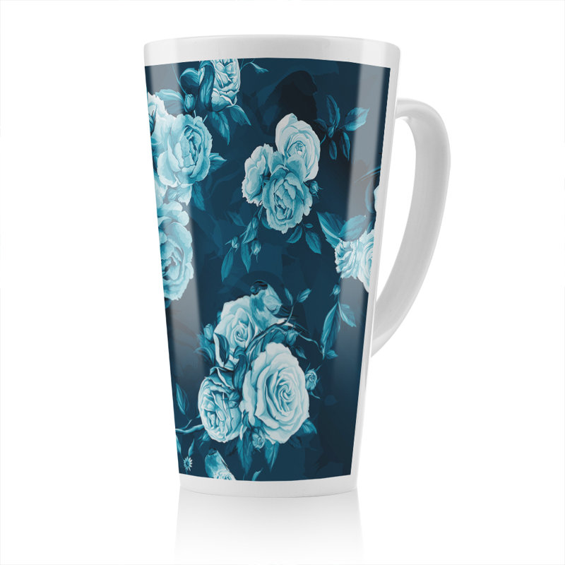 Winter Roses Latte Mug