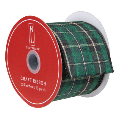 2.5 " Plaid Polyester Ribbon