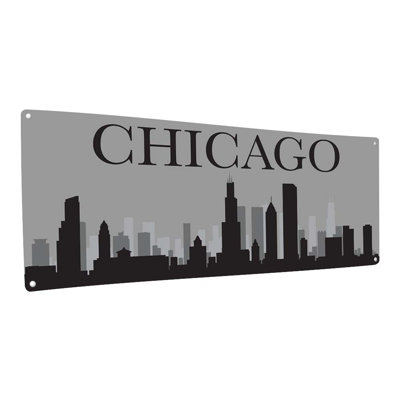 «Chicago Skyline Metal Sign»
