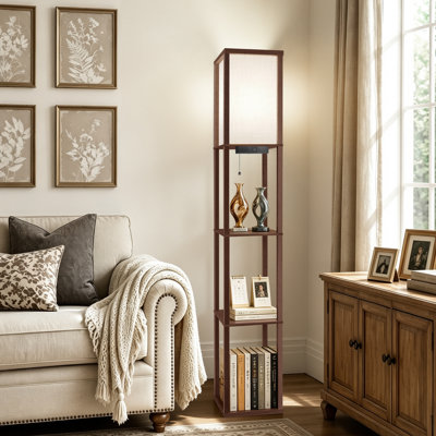 160cm White LED Column Floor Lamp