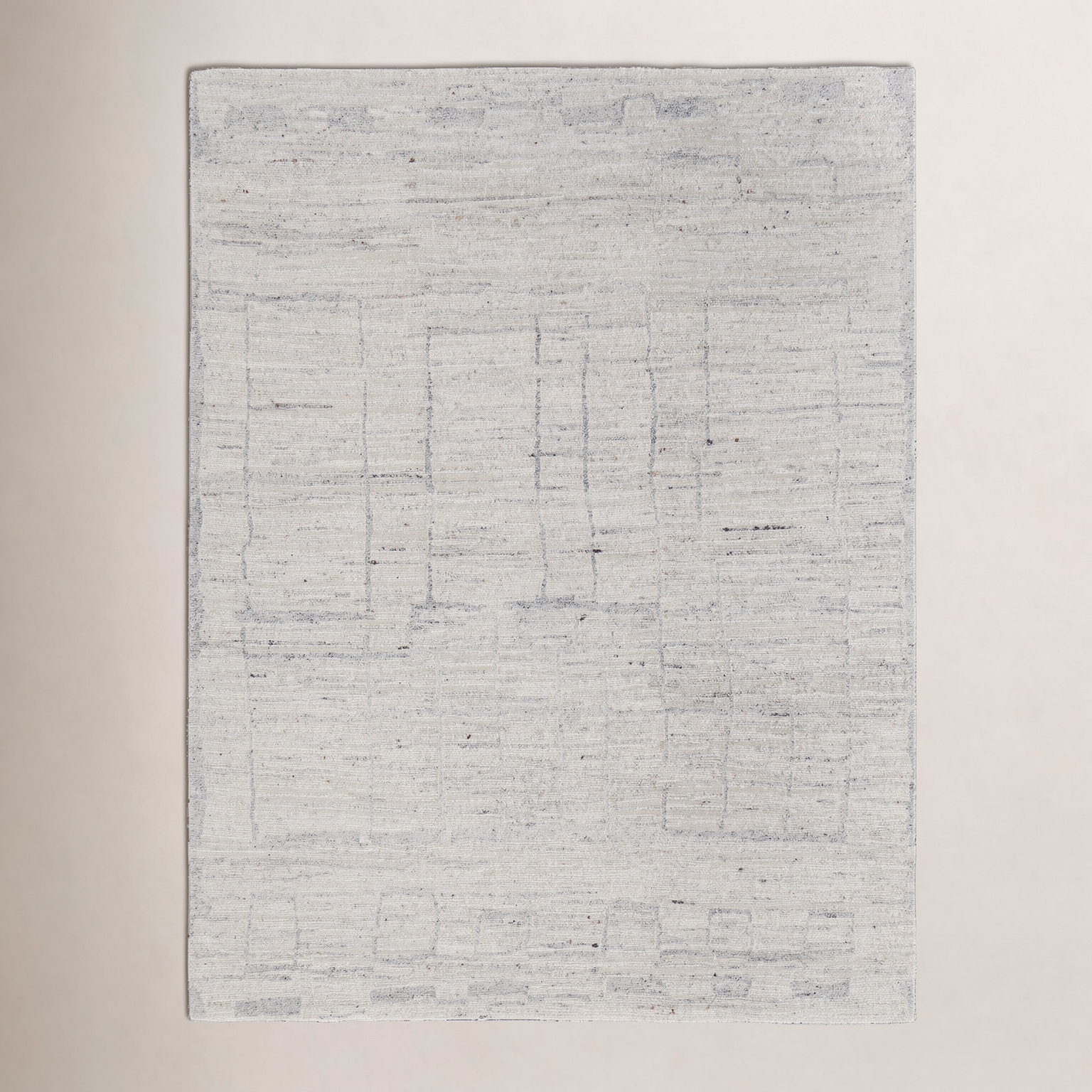 Hand-Woven Abstract Wool Rug, Rectangle 8'6" x 11'6"