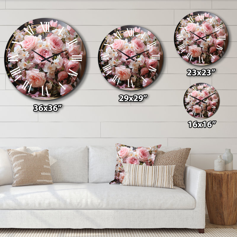 Horloge murale rose, Moyenne