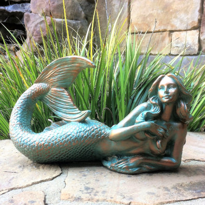 Life's a Beach Animals Fantasy & Sci-Fi Weather Resistant UV Resistant Stone Fiberstone Resin Garden Statue