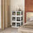 32 Gal Stackable Storage Bins With Lids, 3 Packs Collapsible Closet Organizers And Storage, Plastic Drawer Storage Container On Wheels With 5-Sided Access, Doors For Blankets-1181655702