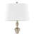 Flint 30" Contemporary Metal Table Lamp with Textured Slub Linen Shade and Built-In USB Port from Grandview Gallery by LumiSource - Set of 2-606510555-606510558