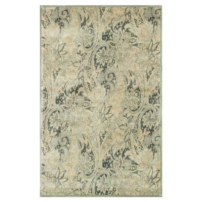 Keever Viscose Floral Indoor Rug, Rectangle 12' x 15'