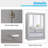 Jemar 20'' W 26'' H Wall Framed Medicine Cabinet Mirror 1-4420518