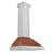 ZLINE 30 in. Convertible Stainless Steel Range Hood with Copper Shell and Stainless Steel Handle (KB4STX-C-30)