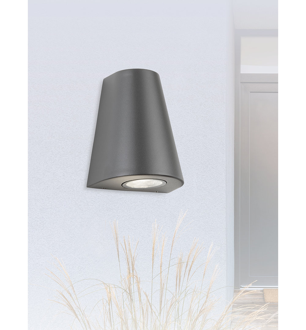 Graphite 16cm H Integrated LED Outdoor Sconce