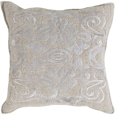 Adeline Gray Throw Pillow Cover