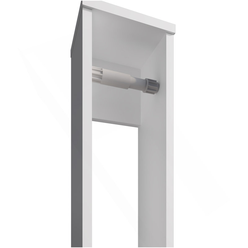 Porte-papier hygiénique Supai en mélamine, blanc, Blanc
