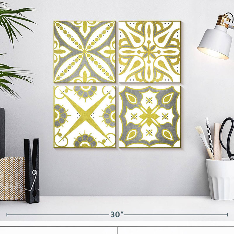 Carreaux azulejo Kerner Lime Gold, H 18 po x l 18 po