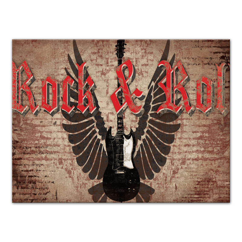 " Rock And Roll ", 12" H x 16" W x 1.25" D