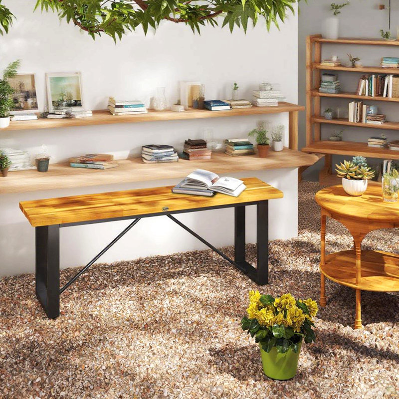 2-Person Backless Garden Bench