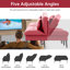 Canapé-lit convertible futon, 69 po Futon canapé-lit, canapé-lit multifonctionnel avec 2 coussins et coussins de dossier, canapé-lit ajustable à 5 positions pour petit salon dans un dortoir,-739263120