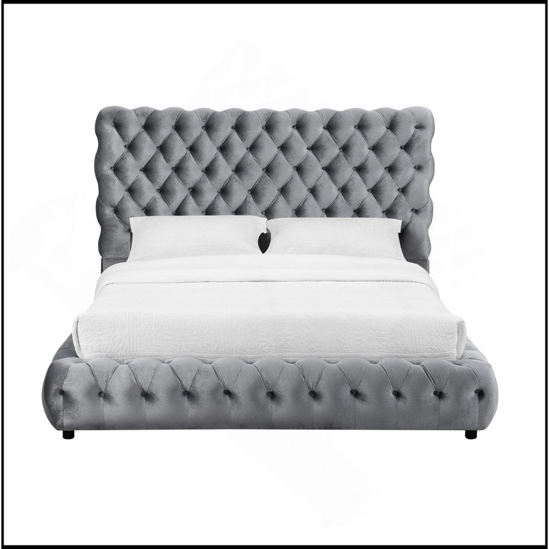 Mobilier de chambre à coucher 1Pc, Grand lit, Noir, noir, noir, noir