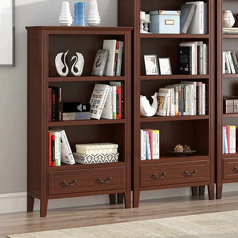 Swapnil, (3 Shelves) 55.51"H x 31.5"W x 12.2"D, Dark Brown