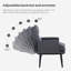 Nykeba Upholstered Accent Chair with Footstool-1620909325
