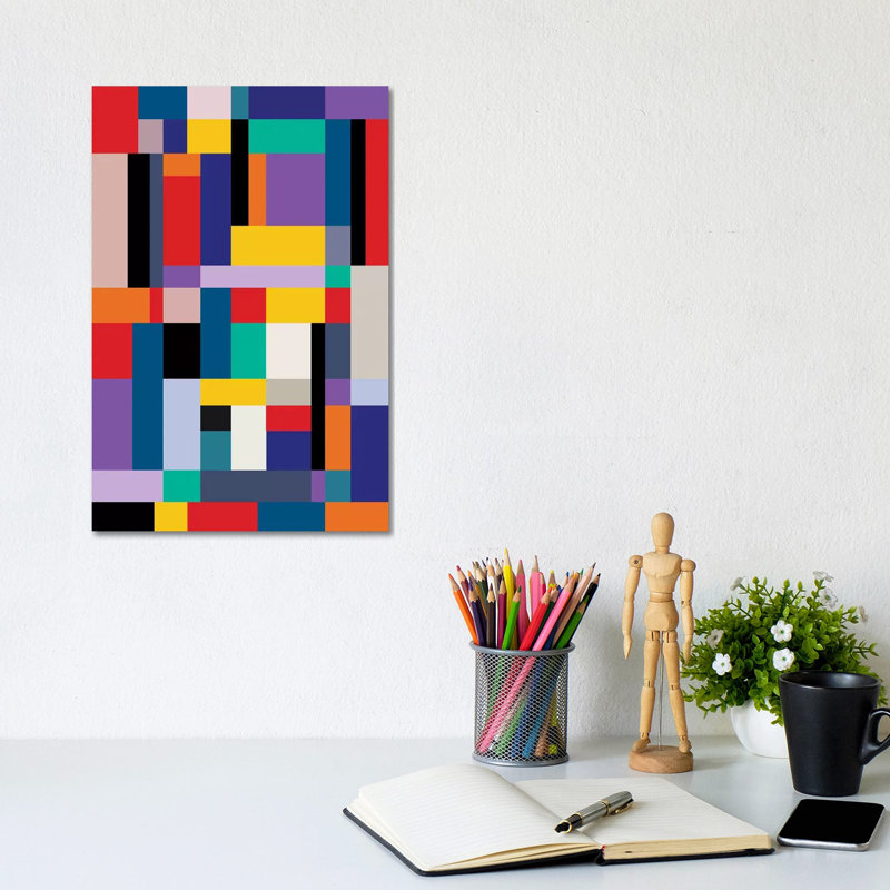 Modernism Two by The Usual Designers - Wrapped Canvas Print, 20.32 cm H x 30.48 cm W