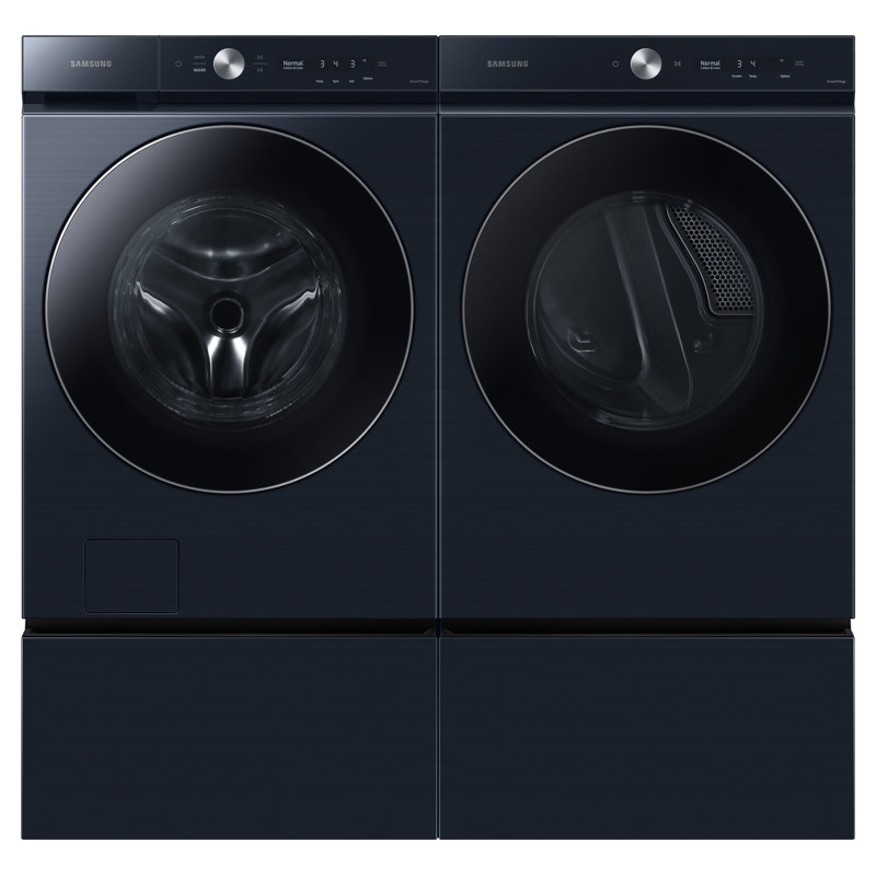Samsung Bespoke 27" Laundry Pedestal with Storage Drawer, Brushed Navy