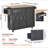 Kitchen Island Cart Rolling Storage Cabinet on Wheel with Drawer & Shelves-595434889