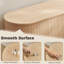 Buffet 55 po à lattes cannelées avec portes coulissantes, naturel
