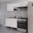 Kronos White Modular Kitchen Set - Complete Solution With Storage