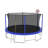 16FT Trampoline With Balance Bar  And  Basketball Hoop And Ball, ASTM Approved Reinforced Type Outdoor Trampoline With Enclosure Net-101115871