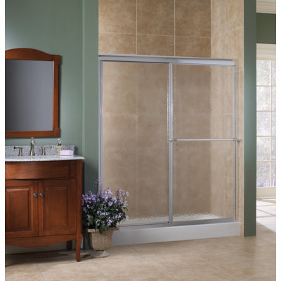 Tides - W x 70'' H Single Added Door Framed Shower Door with