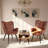 Mid-Century Modern Upholstered Dining Chairs with Wood Legs, High-Back Kitchen Chairs for Dining Room, Living Room & Restaurant-643701878