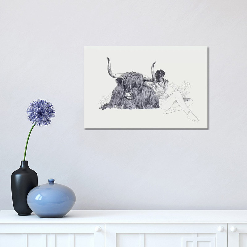 Taurus by Jenny Rome - Print on Canvas, Wrapped Canvas, 30.48 cm H x 45.72 cm W