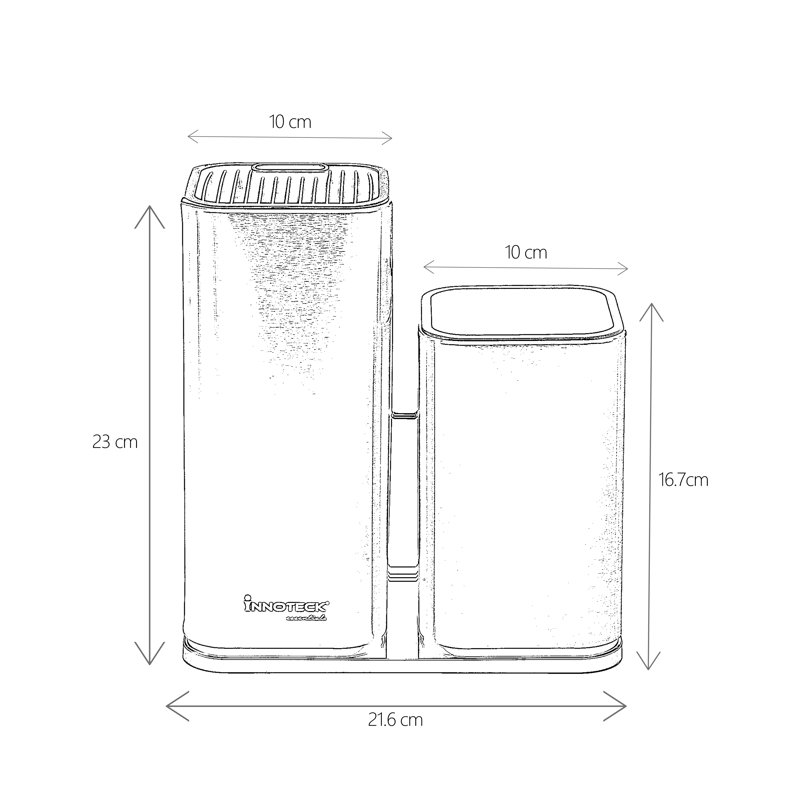 Stainless Steel Square Utensil Crock