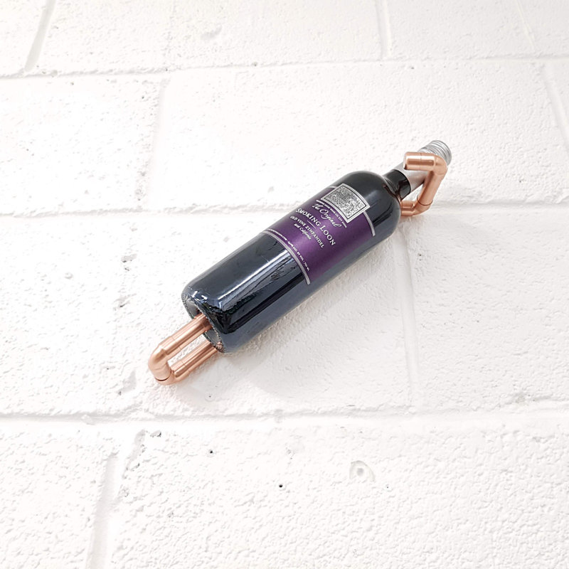 QuirkHub 1 Bottle Wall Mounted Wine Rack