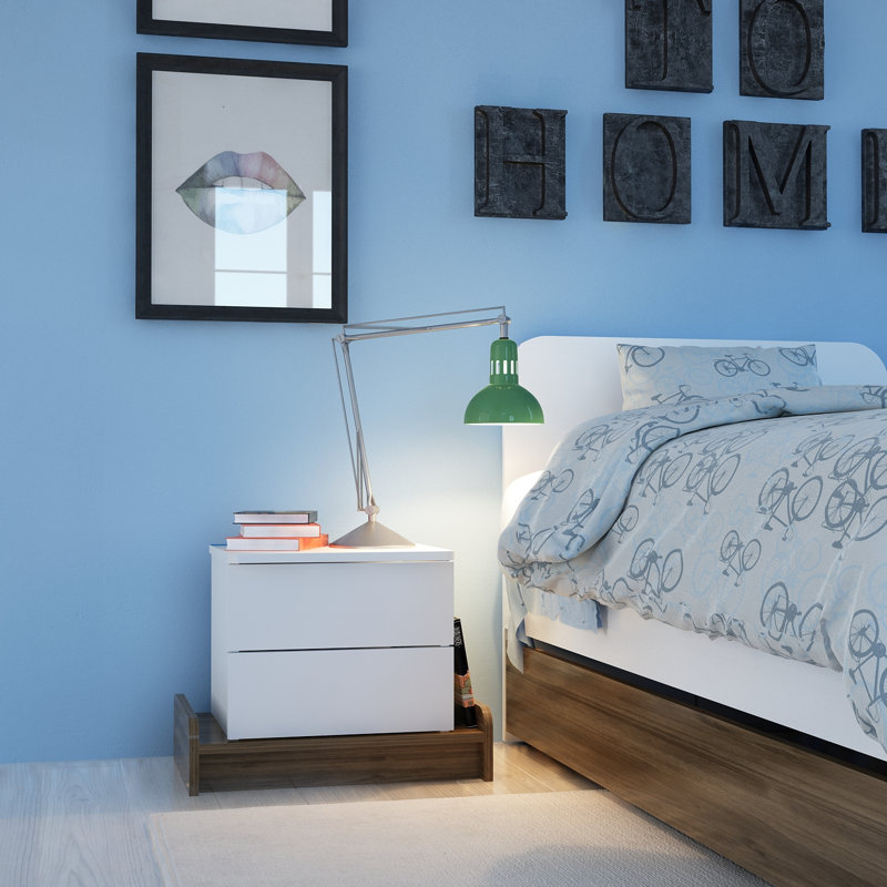 Carswell 60cm W Manufactured Wood Bedside Table