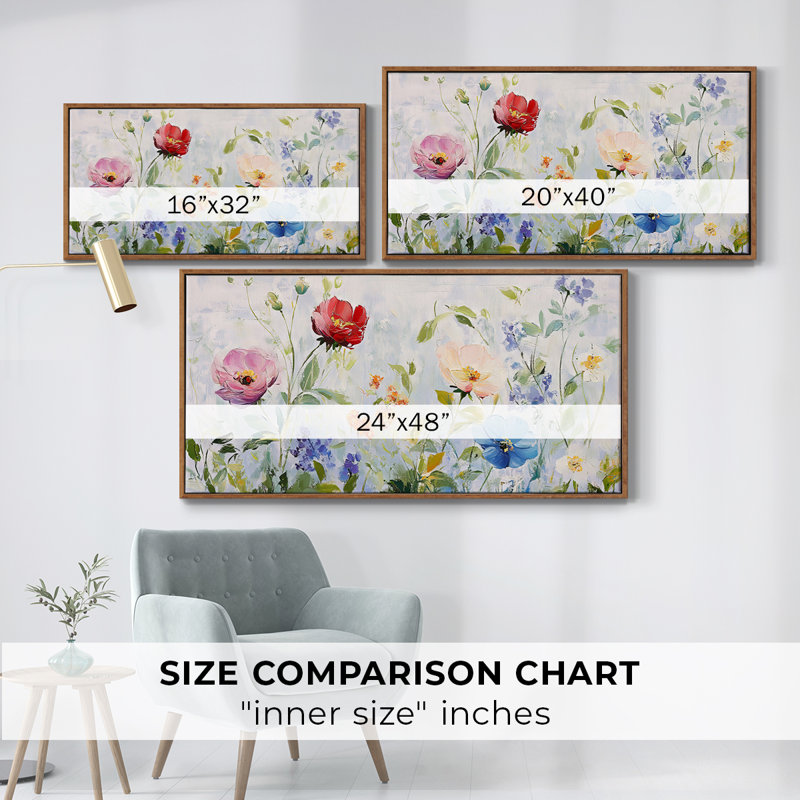 Botanical Series-CCCE - Toile tendue avec châssis tendue, prête à être accrochée, H 21 po x l 41 po, Noyer