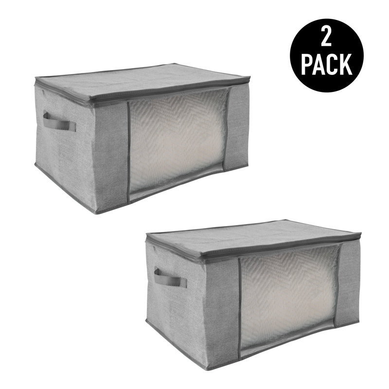 Rangement en plastique sous le lit, Gris