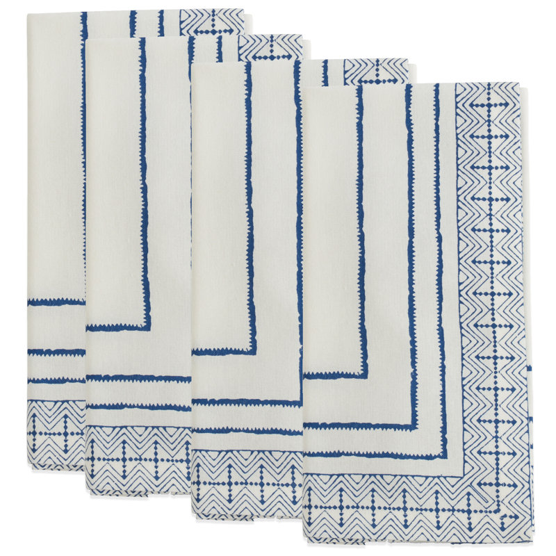Tovar Cotton Geometric Square Napkin