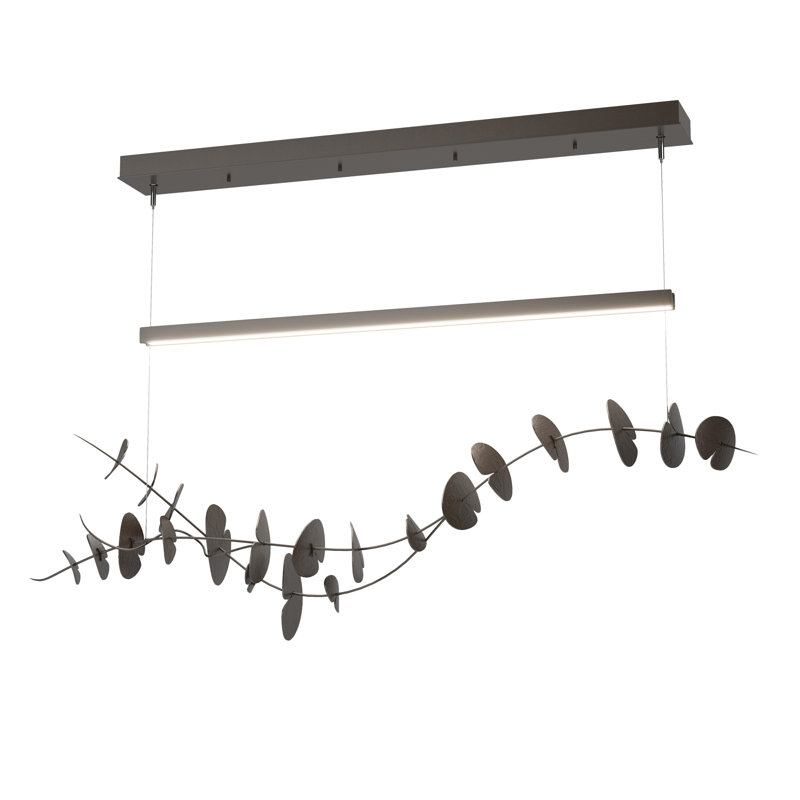 Luminaire suspendu 1 lumière Lily, Bronze huilé, Bronze huilé