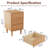 Aevah Solid Wood Mid-Century Modern Nightstand-533562043-509736841