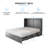 Balus Queen Murphy Bed，Modern Cabinet Bed With Storage Drawer & Usb Charging Station, Solid Wood Cube Cabinet Bed For Bedroom,Guest Room-1836018659