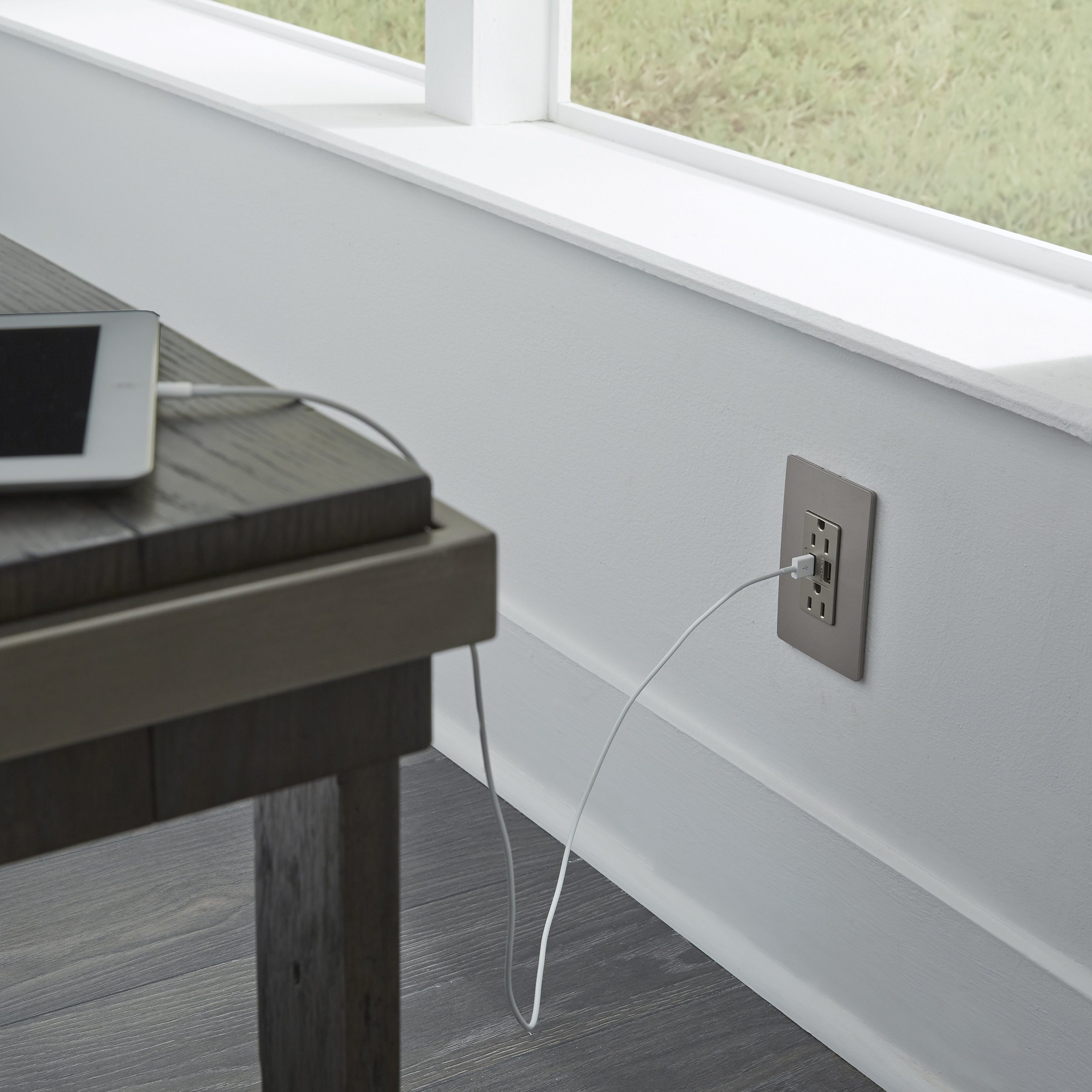 Typa A Outlet Legrand Radiant 15 Amp Tamper Resistant 3.1A USB Type A/A Outlet ...