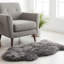 Tapis gris en peau de mouton Bershire-70771033