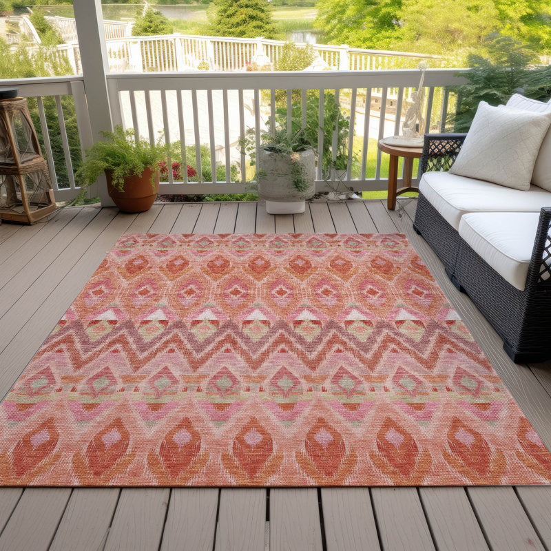 Tapis intérieur / extérieur Everlee avec envers antidérapant, Rectangle 10 pi x 14 pi