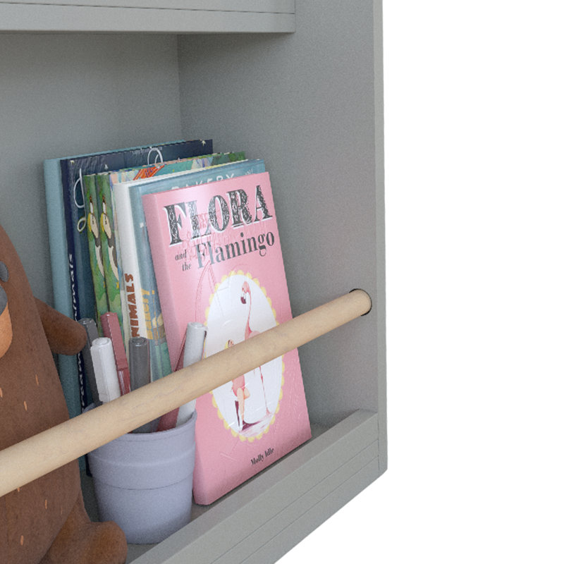 Bibliothèque pour enfants à 3 niveaux, Gris