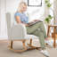 Chaise berçante en bois de qualité supérieure | Décoration de salon-390446325