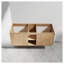 Meuble-lavabo mural de 48 po (47-1 / 16 po), charnière de porte à fermeture en douceur et support de rangement ouvert, ensemble KD, bvb07248imox (meuble-lavabo seulement, évier exclu)
